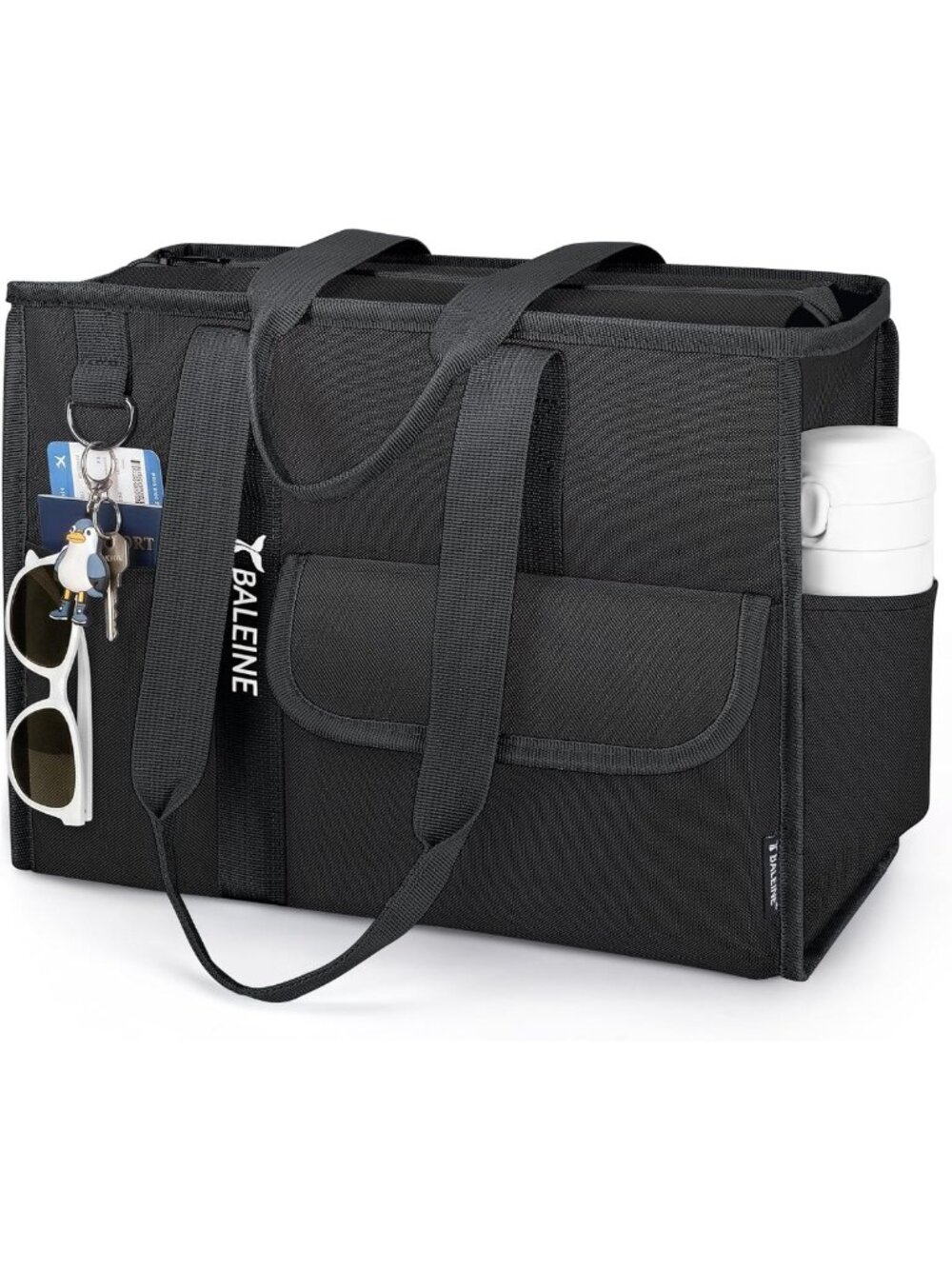 Utility Tote Bag for Women - Zippered Work Bag for Teachers & Nurses, Stylish